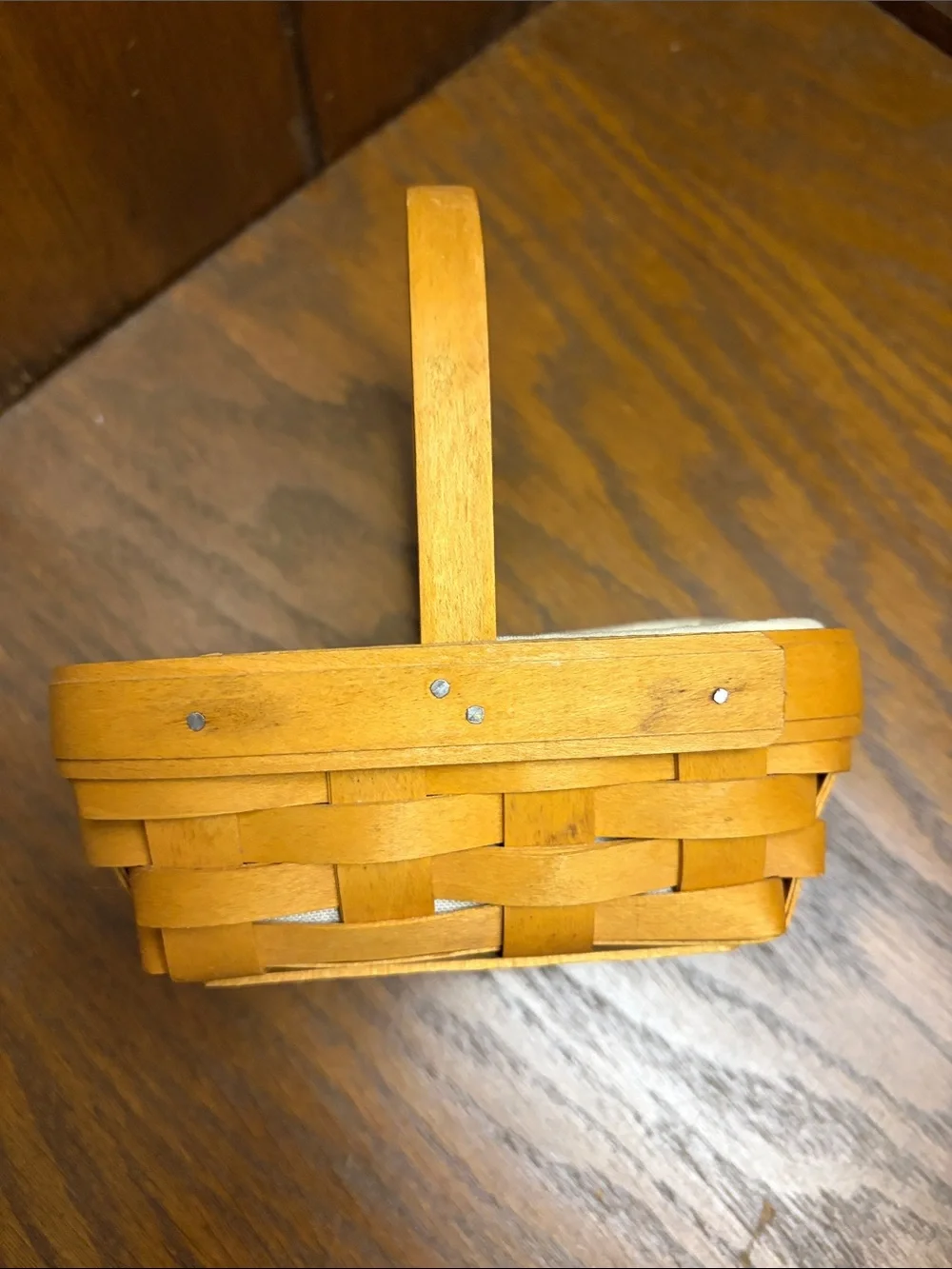 Longaberger handwoven wood